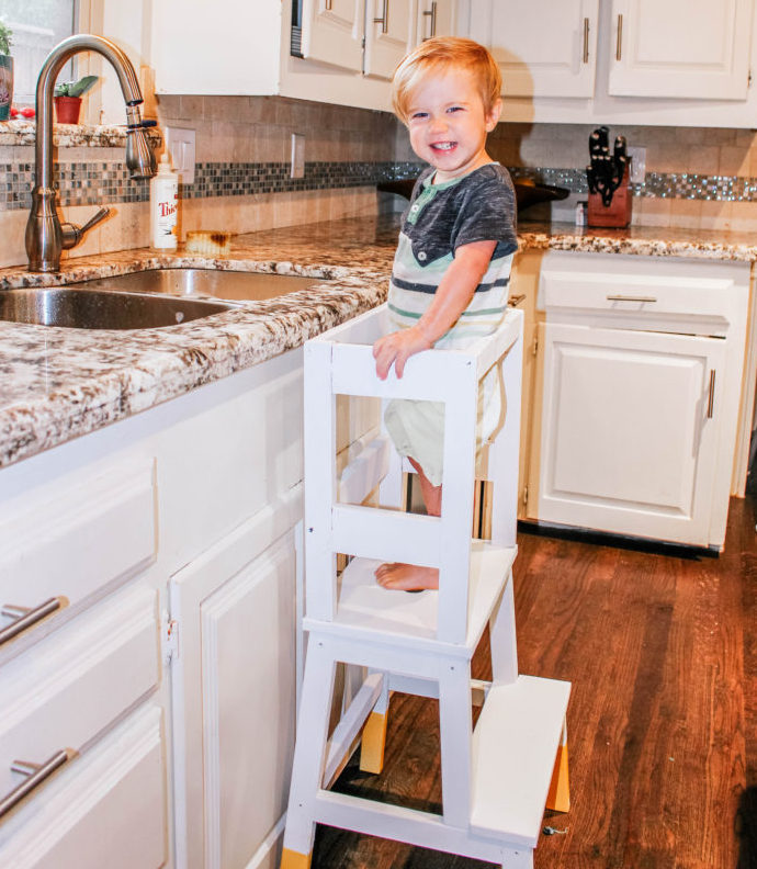 Diy Learning Tower Ikea Stool Hack Run Like Kale